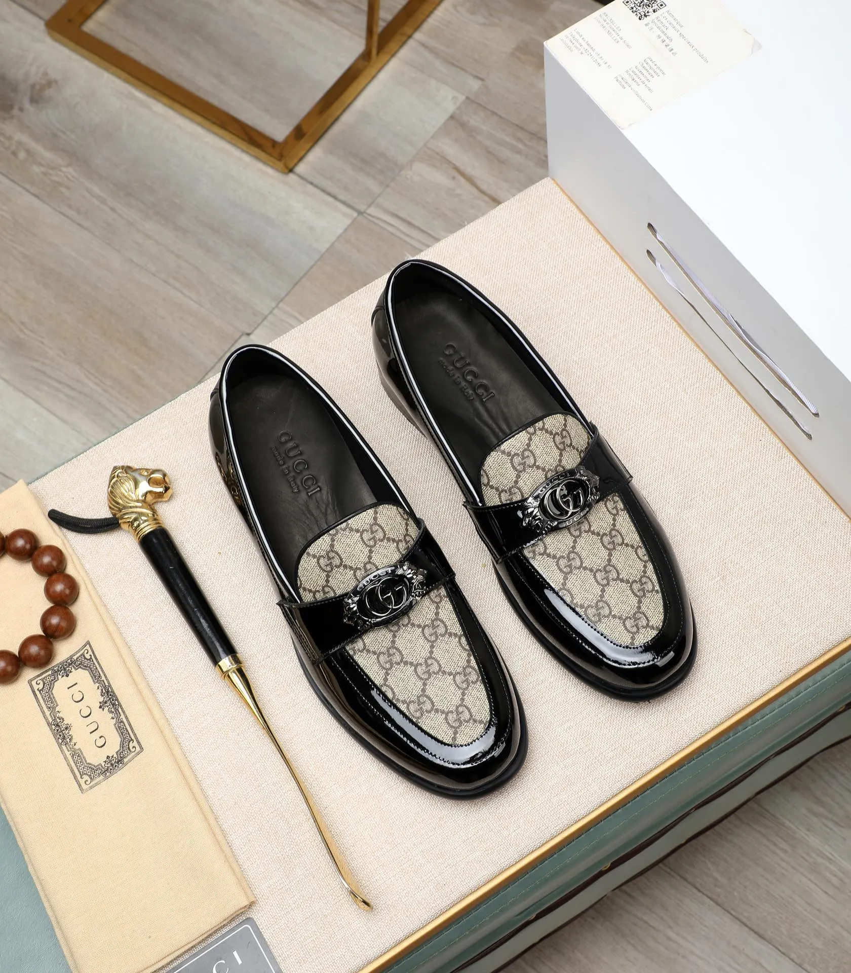 Men's shoes 💰500 📛📛 Original version (water-dyed cow lining) GUCCI official website formal shoes 🌀 Italian 🇮🇹 imported cowhide ➕ top imported water-dyed cowhide lining 💋 fine handmade original bottom, the real thing looks better when photographed in person Standard size 38-44 (45 46 customized)